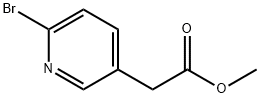 (6-bromo-pyridin-3-yl)-acetic acid methyl ester Struktur