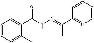 2-methyl-N-[(E)-1-pyridin-2-ylethylideneamino]benzamide Struktur