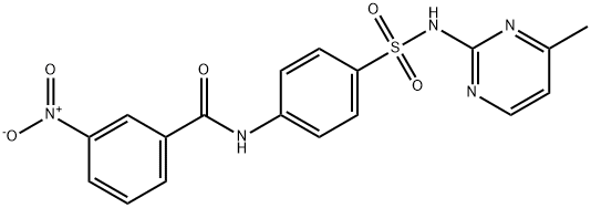 N-[4-[(4-methylpyrimidin-2-yl)sulfamoyl]phenyl]-3-nitrobenzamide Struktur