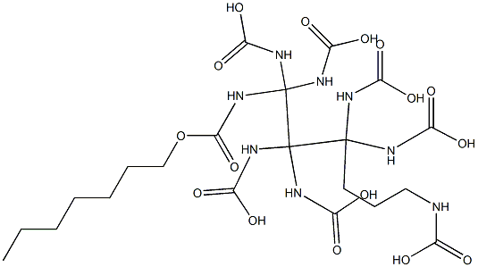 heptyl N-[6-(heptoxycarbonylamino)hexyl]carbamate Structure