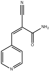 (Z)-2-cyano-3-pyridin-4-ylprop-2-enamide Struktur