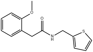 2-(2-methoxyphenyl)-N-(thiophen-2-ylmethyl)acetamide Struktur