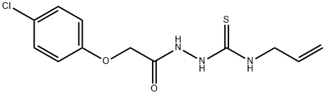 1-[[2-(4-chlorophenoxy)acetyl]amino]-3-prop-2-enylthiourea Struktur