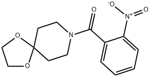 1,4-dioxa-8-azaspiro[4.5]decan-8-yl-(2-nitrophenyl)methanone Struktur