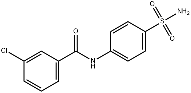 3-chloro-N-(4-sulfamoylphenyl)benzamide Struktur