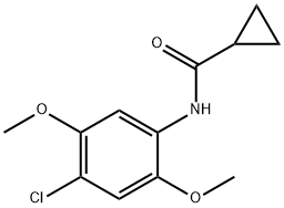 N-(4-chloro-2,5-dimethoxyphenyl)cyclopropanecarboxamide Struktur