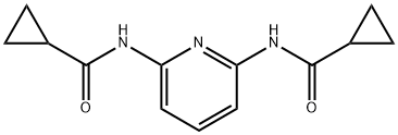 N-[6-(cyclopropanecarbonylamino)pyridin-2-yl]cyclopropanecarboxamide Struktur