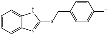 2-[(4-fluorophenyl)methylsulfanyl]-1H-benzimidazole Struktur