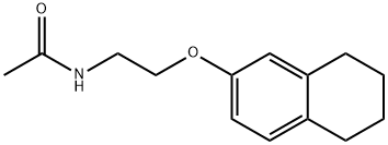 N-[2-(5,6,7,8-tetrahydronaphthalen-2-yloxy)ethyl]acetamide Struktur