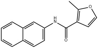 2-methyl-N-naphthalen-2-ylfuran-3-carboxamide Struktur