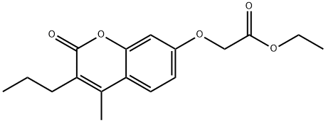 ethyl 2-(4-methyl-2-oxo-3-propylchromen-7-yl)oxyacetate Struktur