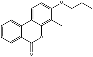 4-methyl-3-propoxybenzo[c]chromen-6-one Struktur