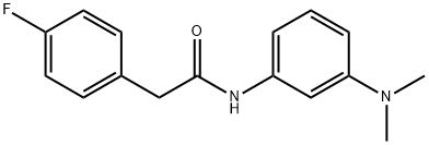 N-[3-(dimethylamino)phenyl]-2-(4-fluorophenyl)acetamide Struktur