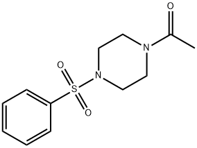 1-[4-(benzenesulfonyl)piperazin-1-yl]ethanone Structure