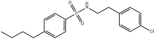 4-butyl-N-[2-(4-chlorophenyl)ethyl]benzenesulfonamide Struktur