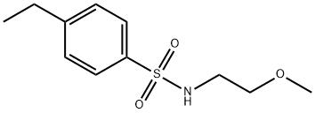 4-ethyl-N-(2-methoxyethyl)benzenesulfonamide Struktur