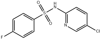 N-(5-chloropyridin-2-yl)-4-fluorobenzenesulfonamide Struktur