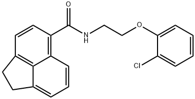 N-[2-(2-chlorophenoxy)ethyl]-1,2-dihydroacenaphthylene-5-carboxamide Struktur