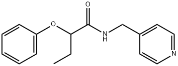 2-phenoxy-N-(pyridin-4-ylmethyl)butanamide Struktur