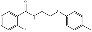 2-fluoro-N-[2-(4-methylphenoxy)ethyl]benzamide Struktur