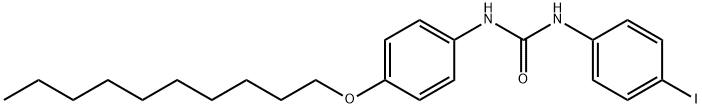 1-(4-decoxyphenyl)-3-(4-iodophenyl)urea Struktur