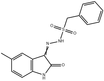 N'-(5-methyl-2-oxoindol-3-yl)-1-phenylmethanesulfonohydrazide Struktur