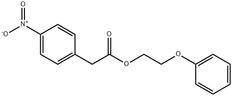 2-phenoxyethyl 2-(4-nitrophenyl)acetate Struktur