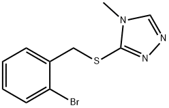 3-[(2-bromophenyl)methylsulfanyl]-4-methyl-1,2,4-triazole Struktur