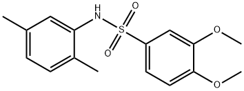 N-(2,5-dimethylphenyl)-3,4-dimethoxybenzenesulfonamide Struktur