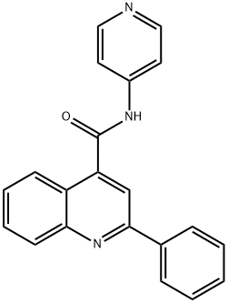 2-phenyl-N-pyridin-4-ylquinoline-4-carboxamide Struktur