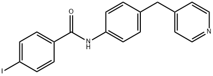 4-iodo-N-[4-(pyridin-4-ylmethyl)phenyl]benzamide Structure