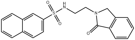 N-[2-(3-oxo-1H-isoindol-2-yl)ethyl]naphthalene-2-sulfonamide Struktur