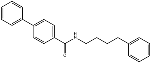 4-phenyl-N-(4-phenylbutyl)benzamide Struktur