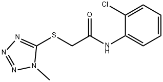 N-(2-chlorophenyl)-2-(1-methyltetrazol-5-yl)sulfanylacetamide Struktur