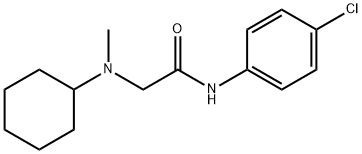 N-(4-chlorophenyl)-2-[cyclohexyl(methyl)amino]acetamide Struktur