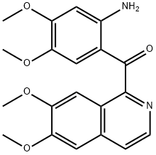 (2-amino-4,5-dimethoxyphenyl)-(6,7-dimethoxyisoquinolin-1-yl)methanone Struktur