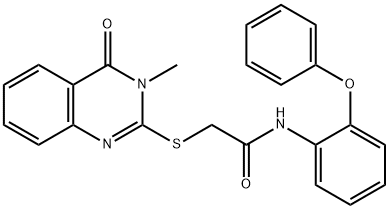 2-(3-methyl-4-oxoquinazolin-2-yl)sulfanyl-N-(2-phenoxyphenyl)acetamide Struktur