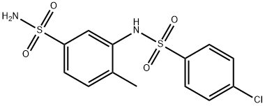 3-[(4-chlorophenyl)sulfonylamino]-4-methylbenzenesulfonamide Struktur