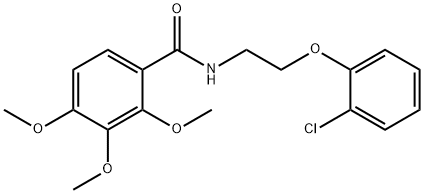 N-[2-(2-chlorophenoxy)ethyl]-2,3,4-trimethoxybenzamide Struktur