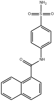 N-(4-sulfamoylphenyl)naphthalene-1-carboxamide Struktur