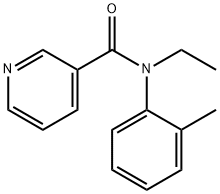 N-ethyl-N-(2-methylphenyl)pyridine-3-carboxamide Struktur