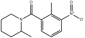 (2-methyl-3-nitrophenyl)-(2-methylpiperidin-1-yl)methanone Struktur