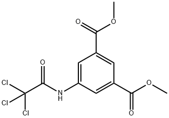 dimethyl 5-[(2,2,2-trichloroacetyl)amino]benzene-1,3-dicarboxylate Struktur