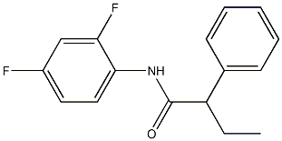 N-(2,4-difluorophenyl)-2-phenylbutanamide Struktur