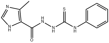 1-[(5-methyl-1H-imidazole-4-carbonyl)amino]-3-phenylthiourea Struktur