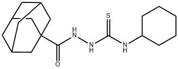 1-(adamantane-1-carbonylamino)-3-cyclohexylthiourea Struktur