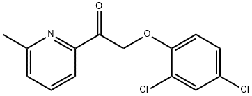 2-(2,4-dichlorophenoxy)-1-(6-methylpyridin-2-yl)ethanone Struktur