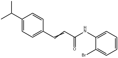 (E)-N-(2-bromophenyl)-3-(4-propan-2-ylphenyl)prop-2-enamide Struktur