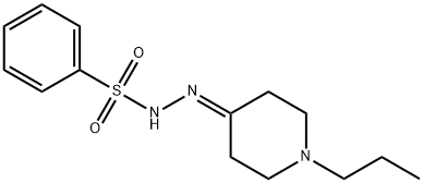 N-[(1-propylpiperidin-4-ylidene)amino]benzenesulfonamide Struktur