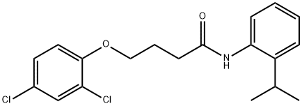 4-(2,4-dichlorophenoxy)-N-(2-propan-2-ylphenyl)butanamide Struktur